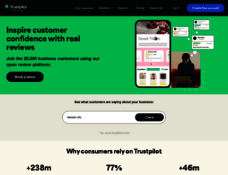 uk.business.trustpilot.com screenshot
