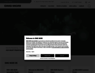 uk.dmgmori.com screenshot