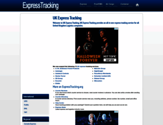 uk.expresstracking.org screenshot