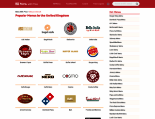 uk.menuwithprice.com screenshot