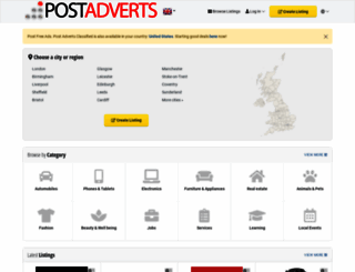 uk.postadverts.com screenshot