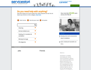 uk.servicestart.com screenshot