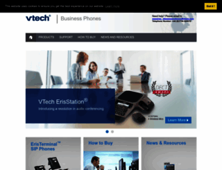 ukbusinessphones.vtech.com screenshot