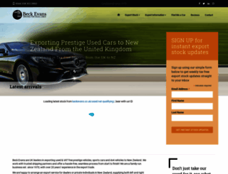 ukcarexports.co.nz screenshot