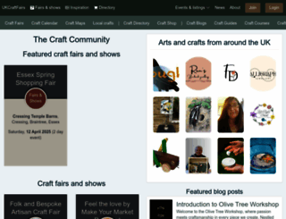 ukcraftfairs.com screenshot