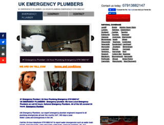 ukemergencyplumbers.com screenshot