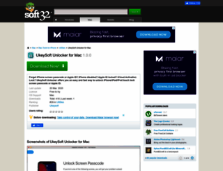 ukeysoft-unlocker-for-mac.soft32.com screenshot