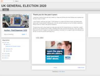 ukgeneralelection2020.blogspot.co.uk screenshot