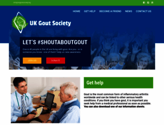 ukgoutsociety.org screenshot