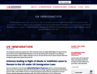 ukimmigration.org.uk screenshot