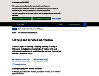 ukinlithuania.fco.gov.uk screenshot