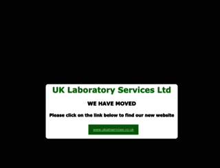 uklaboratoryservices.co.uk screenshot