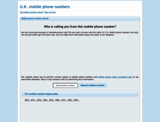 ukphonenumber.net screenshot
