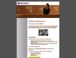 uksafetycompliance.co.uk screenshot