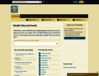 ukulele-tabs.com screenshot