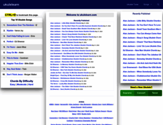 ukulelearn.com screenshot