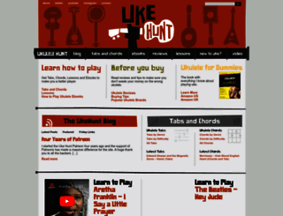 ukulelehunt.com screenshot