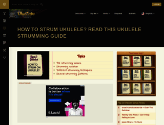 ukulelestrumming.com screenshot