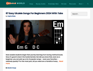 ukuleleworld.com screenshot