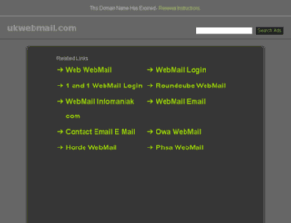 ukwebmail.com screenshot
