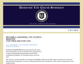 ulcseminary.org screenshot