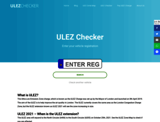 ulezchecker.com screenshot