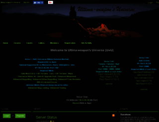 ultima-weapons-universe.enjin.com screenshot