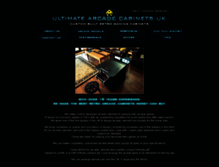 ultimatearcadecabinets.co.uk screenshot