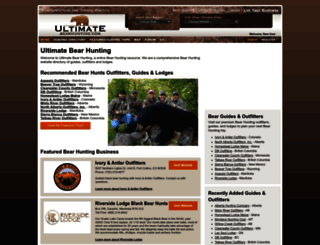 ultimatebearhunting.com screenshot