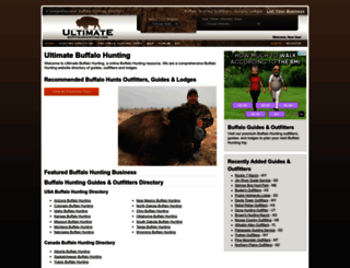 ultimatebuffalohunting.com screenshot