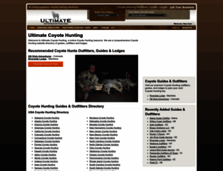 ultimatecoyotehunting.com screenshot