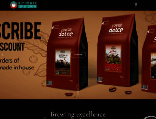 ultimatecupofcoffee.com screenshot