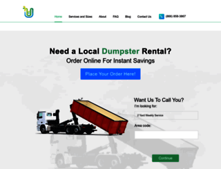 ultimatedumpsters.com screenshot