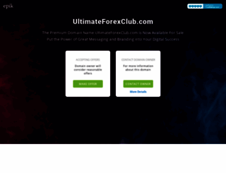 ultimateforexclub.com screenshot