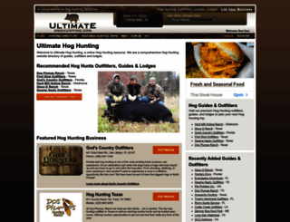 ultimatehoghunting.com screenshot