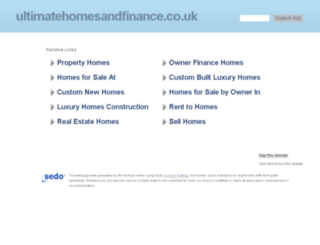 ultimatehomesandfinance.co.uk screenshot