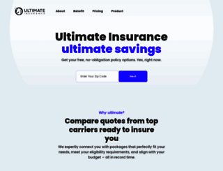 ultimateinsurance.com screenshot