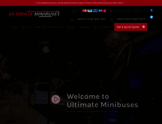 ultimateminibuses.co.uk screenshot
