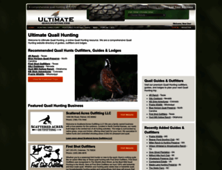 ultimatequailhunting.com screenshot