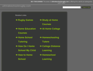 ultimateschoolsrugby.com screenshot