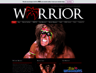 ultimatewarrior.com screenshot