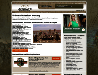 ultimatewaterfowlhunting.com screenshot