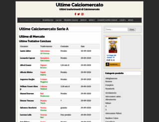 ultimecalciomercato.com screenshot