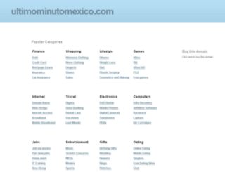 ultimominutomexico.com screenshot