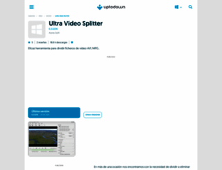 ultra-video-splitter.uptodown.com screenshot