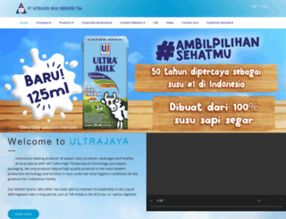 ultrajaya.co.id screenshot