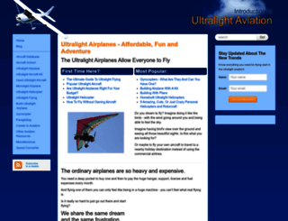 ultralight-airplanes.info screenshot