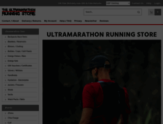 ultramarathonrunningstore.com screenshot