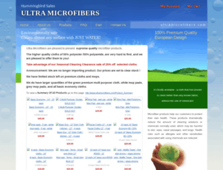ultramicrofibers.com screenshot
