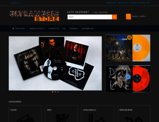 ultramusicstore.com screenshot